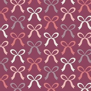 tied-ribbons-bow-bugundy-red-pink-blush-grey-cream