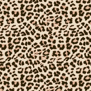 Dark beige color traditional Leopard skin