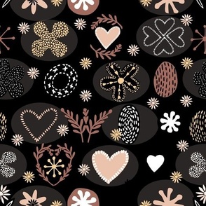 Christmas Baking Gingerbread - PINK BLACK WHITE