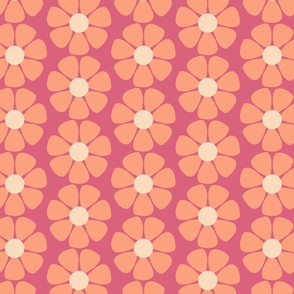 A Daisy for Emily (8") - cream, pink, orange (ST2022DFE)