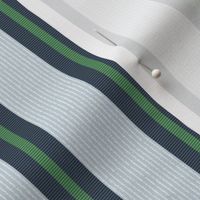 Preppy Pinstripe - light blue with navy and kelly ribbon - Micro1