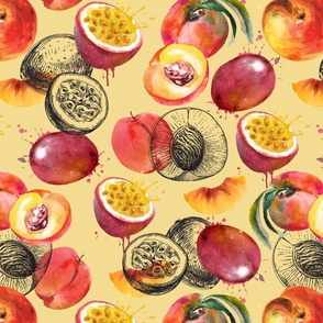 Peach and Passionfruit No.3 Orange - Medium Version