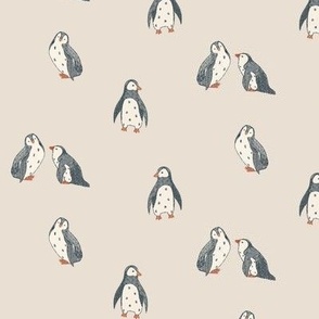Sweet little penguin-neutral tan
