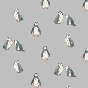 Sweet little penguin-gray