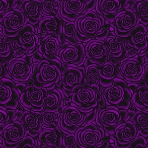 Dark Purple Roses Witchy Aesthetic Whimsigothic Allover Print
