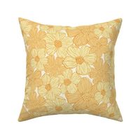 Buttercup Flowerbed - light background - Medium Scale