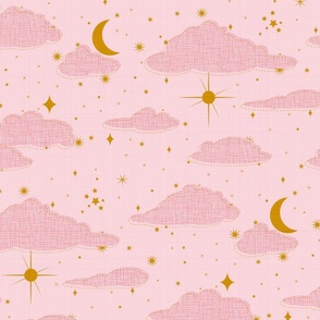 Cloudy Night - Pink - Small