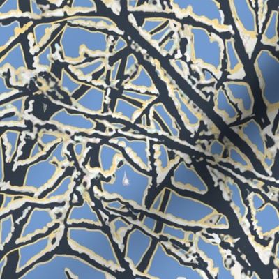 Apricity Woodlands Winter Camo wallpaper and fabric