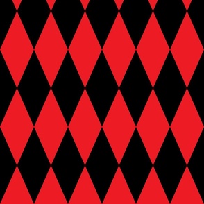 Harlequin DIamonds Red and Black Large