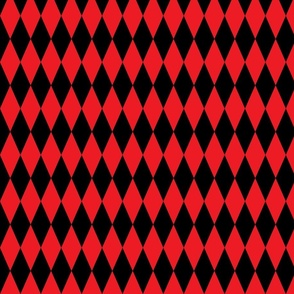 Harlequin DIamonds Red and Black Small