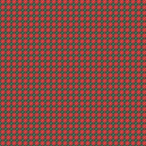 Christmas diamonds pattern in green and red