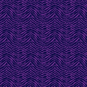 Tiger Stripes in violet and navi tones