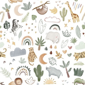 Large Scale Boho Safari