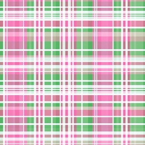Pink and Green Preppy Plaid