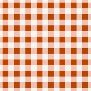 Gingham traditional Red white