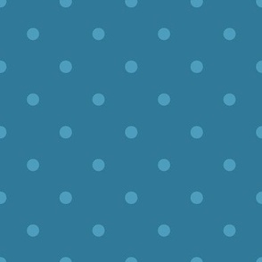 dark blue polka dots
