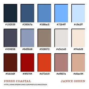 Collection Colour Swatch - Fresh Coastal Collection