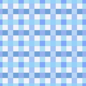 Happy Gingham - pretty and bright blues & purples 