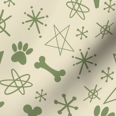 Atomic Paws Green LARGE (14x14)