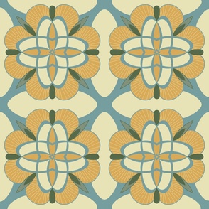 Mid-century modern Moroccan style tile (XL)