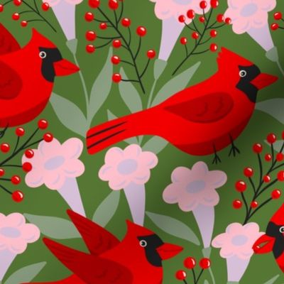 Cardinal birds love - apricity 