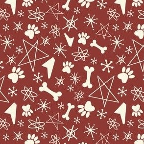 Atomic Dog Paws Red SMALL (4.5x4.5)