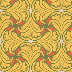 Scallop Petals multicolour - Yellow
