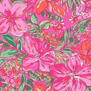 Pink Tropical Floral