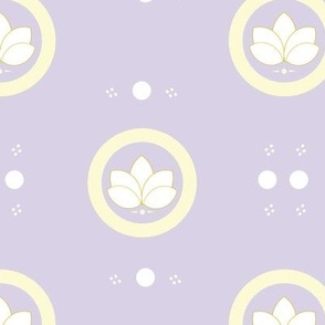 Lotus Circles, lavender
