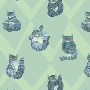 The Cat's Pajamas (mint green)