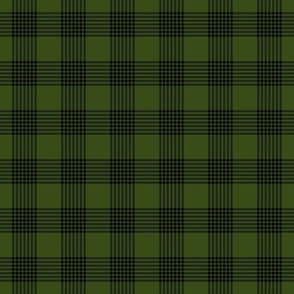 Plaid Twill in olive with black