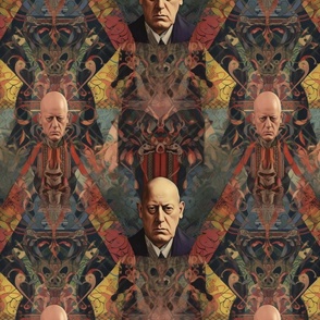 gothic victorian portrait of aleister crowley 