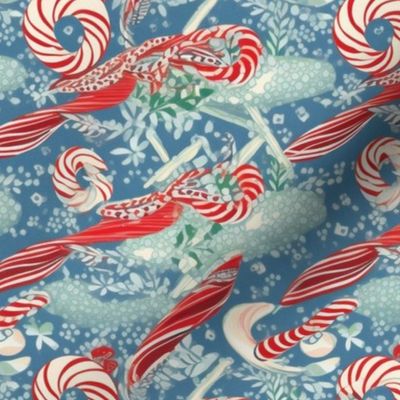 candy canes inspired by hokusai