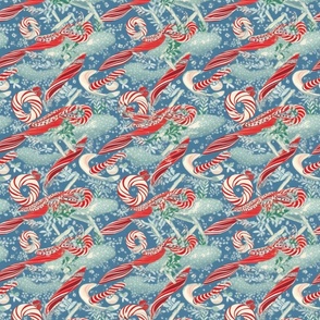 candy canes inspired by hokusai