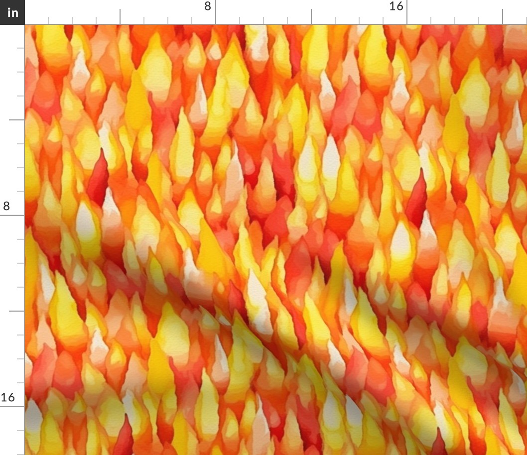 watercolor candy corn inspired by claude monet