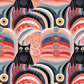 cheshire cat surreally inspired by hilma af klint