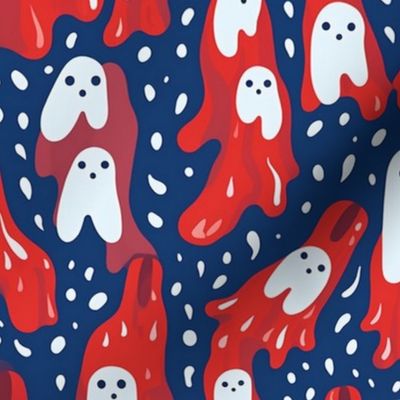 ghost gathering in red white and blue