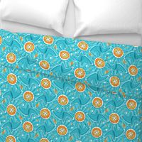 Mid Century Modern Apricity_Bg Blue