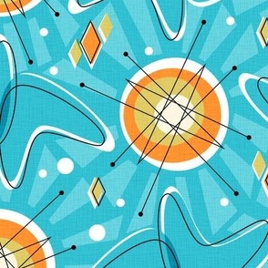 Mid Century Modern Apricity_Bg Blue