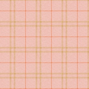 Apricity Plaids Pink - Coral  - Mid Century Modern