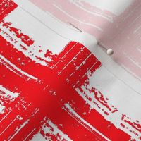 Large - Sketchy Grid - Red and White - Classic Picnic