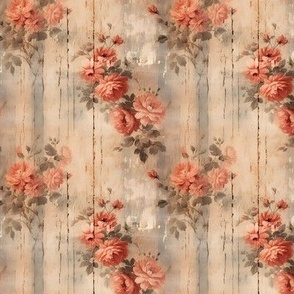 Distressed Victorian Floral - small