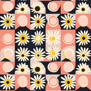 hilma a fklint inspired geometric daisies