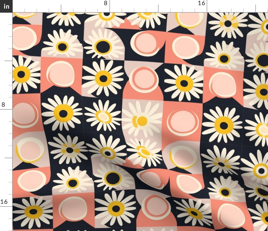 hilma a fklint inspired geometric daisies