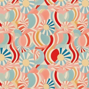 geometric yule abstract peppermint candy cane christmas inspired by hilma af klint