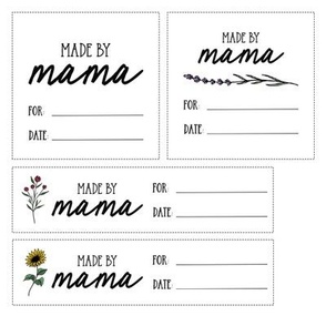 made by mama floral quilt labels 