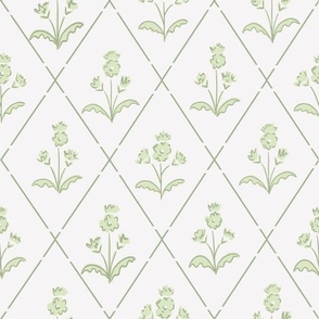 simple floral trellisgreen