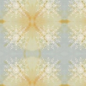 Apricity Snowflakes in the Sunhine Watercolor