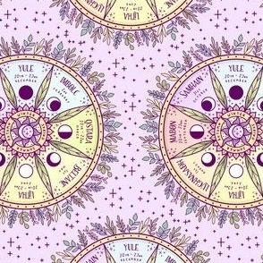 Wheel of the Year on Lavender Purple