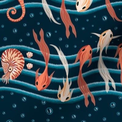 The music of the sea - surrealistic scores in a seascape